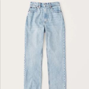 Abercrombie & Fitch Women’s Curve Love 90’s Ultra High Rise Straight Jeans